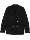 Tagliatore Wool Blazer In Black