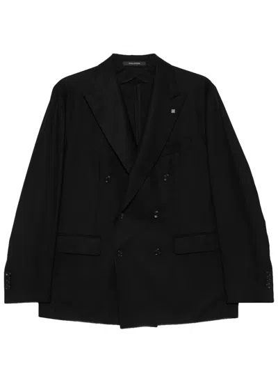 Tagliatore Wool Blazer In Black