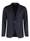 Tagliatore Single-breasted Jacket With Two Buttons In Blue