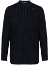 Tagliatore Wool Blazer In Blue