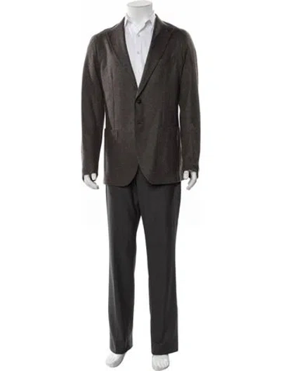 Pre-owned Tagliatore Wool Blazer In Brown
