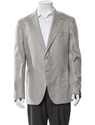 Pre-owned Tagliatore Wool Blazer In Gray