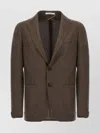 Tagliatore Wool Blazer In Super 100's In Brown