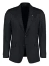Tagliatore Wool-blend Blazer In Black