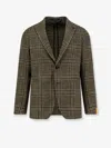 Tagliatore Wool Blend Blazer In Green