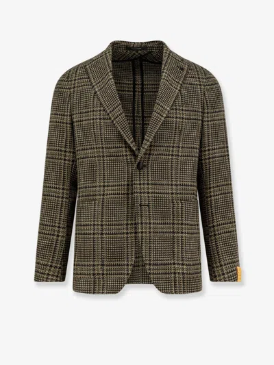 Tagliatore Wool Blend Blazer In Green