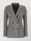 Tagliatore Wool Blend Blazer With Embroidered Sequin Detailing In Multi