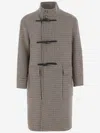 Tagliatore Wool Blend Coat In Red