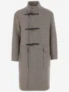 Tagliatore Wool Blend Coat In Red