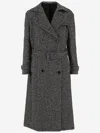 Tagliatore Herringbone Pattern Long Length Jacket