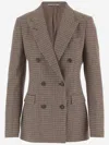 Tagliatore Wool Blend Double Breasted Jacket In Multi