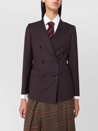 TAGLIATORE WOOL BLEND DOUBLE BREASTED JACKET