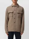 Tagliatore Buttoned Flap-pockets Shirt Jacket In Brown