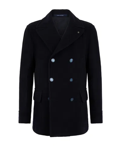 TAGLIATORE DOUBLE-BREASTED LAPEL PEACOAT