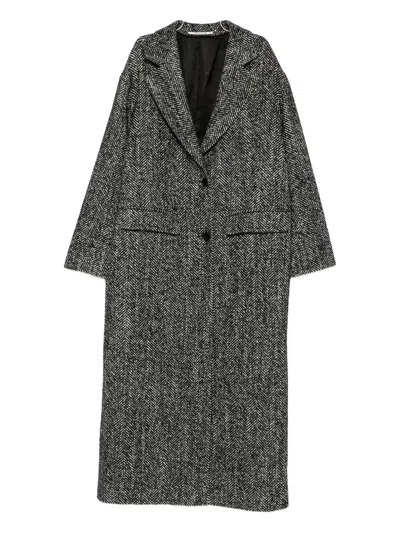 TAGLIATORE TAGLIATORE WOOL BLEND SINGLE-BREASTED COAT
