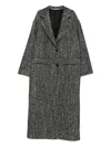 Tagliatore Wool Blend Single-breasted Coat In Gray
