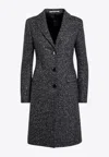 Tagliatore Wool-blend Single-breasted Coat In Gray