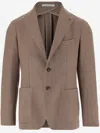 Tagliatore Wool Blend Single-breasted Jacket In Brown
