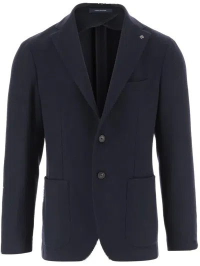 TAGLIATORE WOOL BLEND SINGLE-BREASTED JACKET