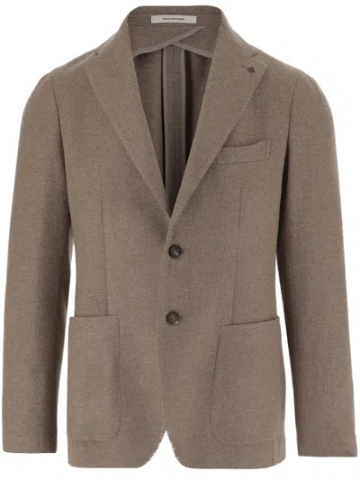 TAGLIATORE WOOL BLEND SINGLE-BREASTED JACKET