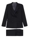 Tagliatore Wool Blend Suit In Black