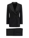 Tagliatore Wool Blend Suit In Black