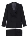 Tagliatore Wool Blend Suit In Black