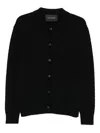 Tagliatore Wool Cardigan In Black