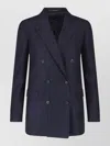 Tagliatore Double-breasted Blazer In Blue