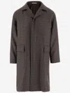 Tagliatore Check-print Coat In Brown