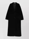 Tagliatore Wool Coat With Notched Lapel And Pockets In Black