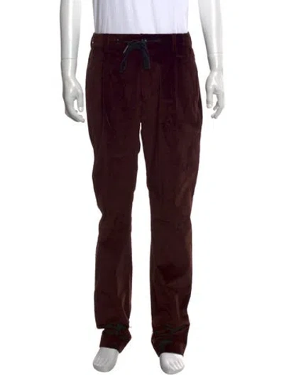 Pre-owned Tagliatore Wool Corduroy Pants In Brown