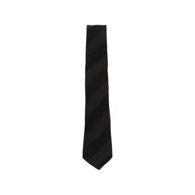 Tagliatore Wool Diagonal-striped Necktie In Multi