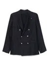 Shop Tagliatore Wool Double-breasted Blazer