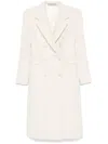 Tagliatore Wool Double-breasted Coat In White