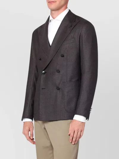 TAGLIATORE WOOL DOUBLE BREASTED JACKET