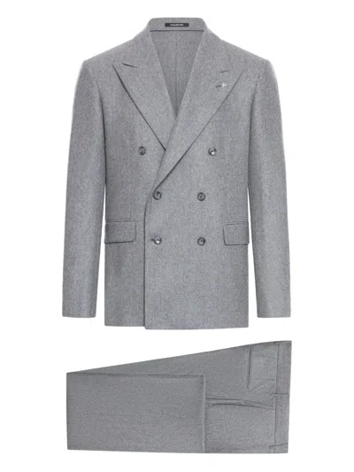 TAGLIATORE WOOL DOUBLE-BREASTED SUIT