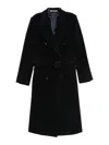 Tagliatore Wool Double-bteasted Coat In Blue