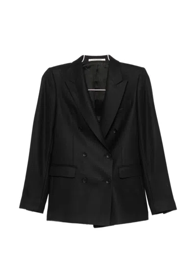 Tagliatore Wool Double-breasted Jacket In Black