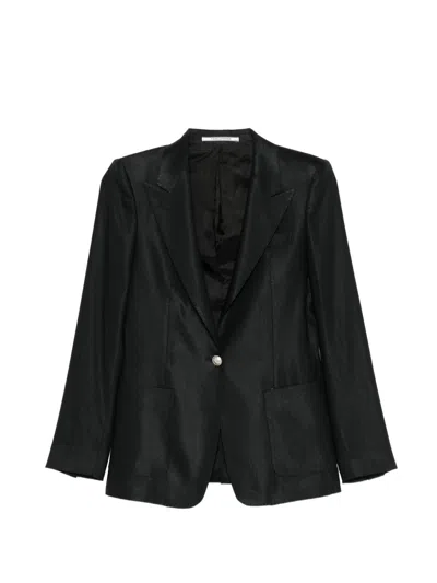 Tagliatore Wool Double-breasted Suit In Animal Print