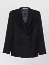 Tagliatore Wool Double-breasted Suit Jacket In Black