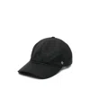 Tagliatore Leather-strap Baseball Cap In Black