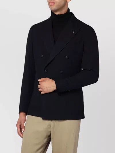 TAGLIATORE WOOL JACKET DOUBLE BREASTED WITH FRONT POCKETS