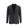 Tagliatore Pied-de-poule Print Blazer In Black