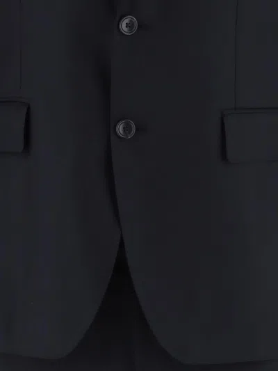 Tagliatore Wool Notched-lapel Suit In Blue