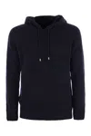 TAGLIATORE TAGLIATORE WOOL PULLOVER WITH HOOD