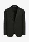 Tagliatore Wool Single-breasted Blazer In Green