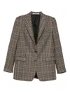 Tagliatore Checked Pattern Wool Jacket Front Pockets In Multi