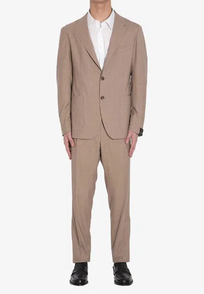 TAGLIATORE WOOL SINGLE-BREASTED SUIT