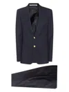 Tagliatore Tailored Single-breasted Wool Suit In Blue